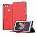 Produktbild Huawei Honor 7X Hülle, bdeals Flip Elegant PU Ledertasche Handyhülle Brieftasche Schutzhülle für Huawei Honor 7X,rot