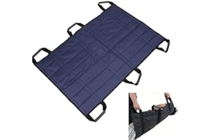 CENTERALY Almohadilla de Transferencia, Almohadilla de posicionamiento de Alta Resistencia Manta de Cama con 6 Asas, Camilla de elevación Reutilizable Enfermería de Seguridad para Pacientes de Edad Avanzada