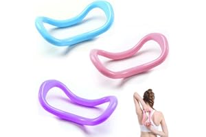 Faszien Stretching Ring,Forreen 3 Stücke Yoga Ring Pilates Kreise Ganzkörper Toning Fitness Kreis Stretching Ring Trainingstool für Oberschenkel Bauch und Beine (Rosa, Blau, Lila)