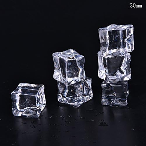 Auter(TM) Artificial Acrylic Ice Cubes Crystal Square Bar Club Supplier Decor