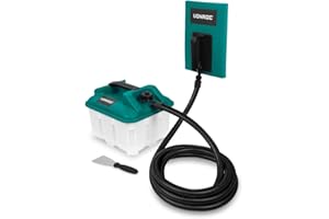 VONROC Vaporizzatore per Rimozione Carta da Parati – Serbatoio 4,5L per 70 Minuti di Vapore – Tubo Flessibile 4m – Include Raschietto e Piastra Piccola Integrata