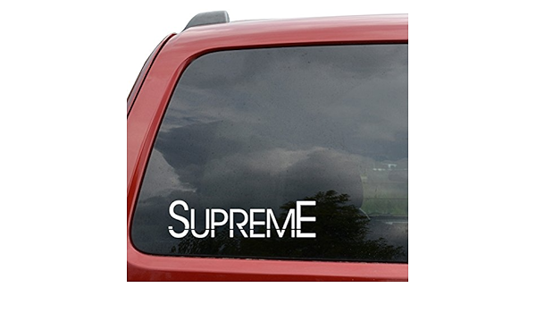 supreme car decal