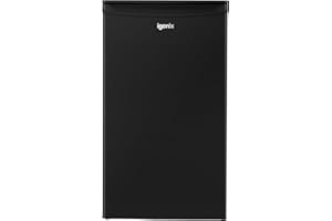 Igenix IGUCB048B Freestanding Under Counter Fridge With Chill Box, 81 Litre Capacity With 10 Litre Chill Box, 2 Adjustable Glass shelves, reversible Door, Black