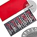 Produktbild Sailnovo Gewinde Reparatursatz 131TLG Gewinde Reparatur Satz Thread Repair Kit Werkzeug Kit M5 M6 M8 M10 M12 Rot (#1)