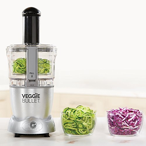NutriBullet 10 880 Veggie Bullet Spiralschneider – Profi für gesunde Fertiggerichte, silber - 3