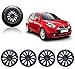 Auto Pearl - Premium Quality Car Black Wheel Cover Caps 14 Inches Press Type Fitting For - Renault Pulse RS.1349.00