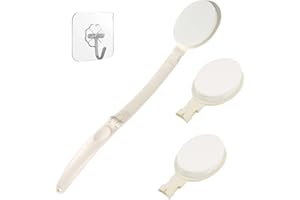 LFJ Aplikator balsamu do ciała na plecy, składany aplikator do kremów przeciwsłonecznych z długim uchwytem, pomocniki łazienkowe dla mężczyzn i kobiet