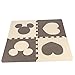 Produktbild POPSPARKk Puzzlematte mit Mickey für Kinder und Baby,Schaumstoff-Bodenmatte,Spielzeug-Bodenmatte,Abnehmbar Matte, Schaumstoffmatte Bunt, 12 Stücke(6 Farbe*2) jeder Stück:32,5cmx32,5cmx1cm