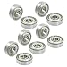 Produktbild 10 Stück 16 mm x 5 mm x 5 mm Metall einreihig Rillenkugellager 625ZZ