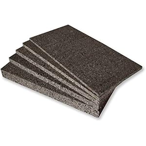 EKB-Isolierkork 1.000x500x30mm 5,0qm Schwarzkork, Dämmkork für Wärme- und Kältedämmung oder Gestaltung einer Terrarium Rückwand