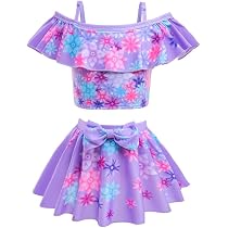 Maillot De Bain 2 Pièces Encanto Mirabel Fille - Tankini Et Jupe Taille 2-6 Ans