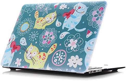 Aomo MacBook Retina 12 Case Smooth Touch Plastic Hard Protective Rubber Cover shell for Apple MacBook computer laptop 12 inch Macbook with Retina Display (Fits Model:A1534) [2015 Release] -Cat