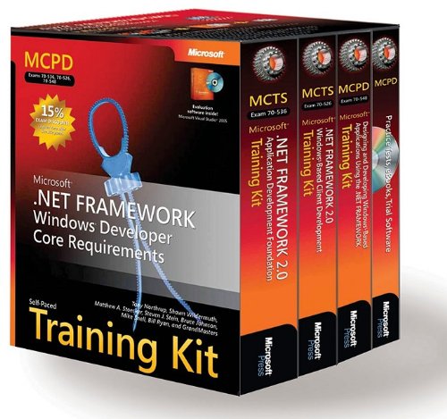 MCPD Self-Paced Training Kit (Exams 70-536, 70-526, 70-548): Microsoft® .NET Framework Windows® Developer Core Requirements (Bpg General)