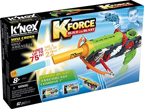 Great Value K'nex K Force Mini Cross Blaster Gun - Rainy Day Birthday or Christmas Present for Boys or Girls Age 8+