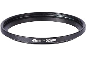 YUNIR Step-up-Filterringe, 49mm-52mm 49mm bis 52mm Step-up-Ringe Metalllinsenadapter Filterring 49-52, für Filter, Adapter, Linsen, Linsenhauben, Linsenkappen und mehr