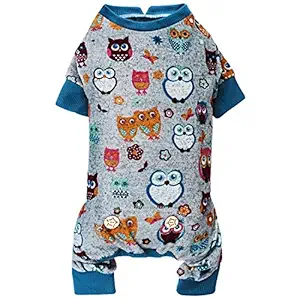 kyeese Dog Pajama for Large Dogs Owl Soft Material Stretchable Dog Pajamas Onesie for Fall Winter