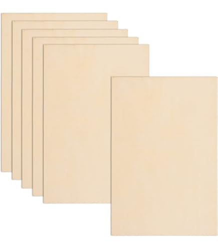 16 Pack Basswood Sheets 12x12 Inch - 3mm Thick Unfinished Wood For Crafts & DIY