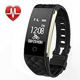Fitness Tracker, Noblesh Activity Tracker Smart Bracelet Fitness Watch with Heart Rate Monitor/Sleep Monitor IP67 Waterproof Pedometer Watch for Android and iOS