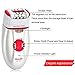 XINCARE 2 in 1 Rechargeable Women Epilator Electric Depilation Remover Hair Removal Lady Shaving For Bikini Line Face Leg Body Trimmer Shaver - Red