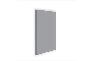 Stop Sound Pannello acustico fonoassorbente, pannelli fonoassorbenti alte prestazioni 124x64x5 Cm (Grigio)