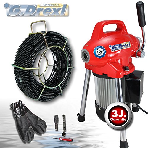 Rohrreinigungsgerät MINI Power 75 SET-I inkl. Spiralenschutzschlauch