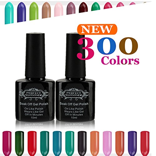 Perfect Summer Shellac 10ml Gel Nagellack Aufloesbarer UV LED Multi Farben 6pcs Kit #21 - 3