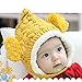 Shot--In Baby Ear Cap Knitted Baby Hat Bonnet Winter Hat (Yellow)