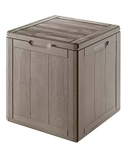 Aufbewahrungsbox "WOOD FINISH", braun, lt. 90, cm 43x44,5x51h