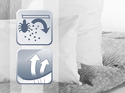 Milben- / Allergendichte Zwischenbezüge – erhältlich als Kissenhülle, Oberbettbezug & Matratzenvollschutz – in diversen Größen – optimaler Allergieschutz verbunden mit hohem Schlafkomfort, Kissenbezug 80 x 80 cm - 5