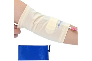 WXFEXIA PICC Line Cover, PICC Nursing Sleeve Cast Protector for Adult Kids,(Weight: 88-210 Pounds), Breathable, Ultra-Soft, Beige (M)