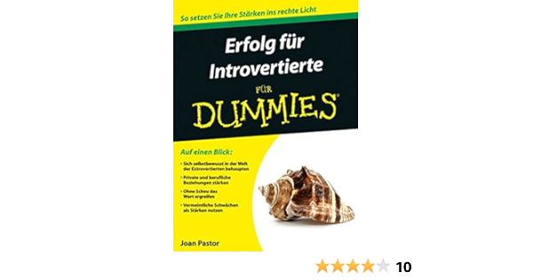 Erfolg Fur Introvertierte Fur Dummies Pastor Joan Strahl Hartmut Amazon De Bucher