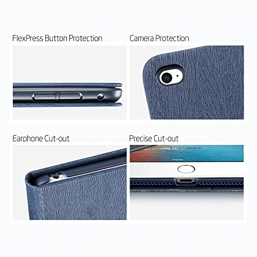 iPad Mini 4 Hülle, ESR® Auto aufwachen / Schlaf Funktion und Einstellbarem Blickwinkel Funktion Schutzhülle für iPad Mini 4 (Marineblau) - 6