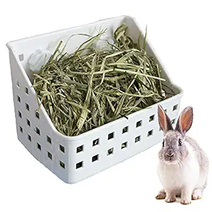 kathson Rabbit Hay Feeder Large Hay Manger Holder for Bunny Guinea Pig Chinchilla