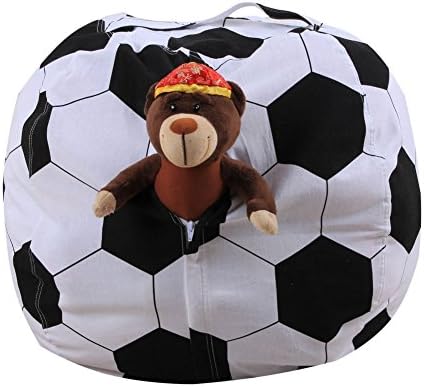 Kybbe World Cup Decoration Extra-Large Stuffed Animal Storage Bean Bag-100% high-density?Football Pattern?