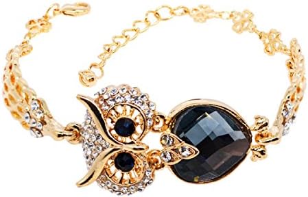 Europe And The United States Simple Fashion Diamond Crystal Owl Bracelet,W370-117-OneSize