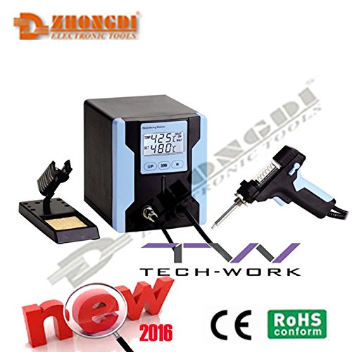 Preisvergleich Produktbild ZD-8915 - Digitale Entlötstation zum Aufsaugen von Lötzinn, mit professionellem pistolenförmigem Entlötkolben