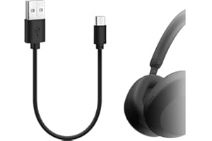 GEEKRIA Câble de Charge compatibile con Sony WH-1000XM3 WH-XB900N, AKG Y400, Y600NC, Bose NCH700, USB-C Charging Cable, Momentum 3, B&W PX Wireless Headphones (30CM/1Pcs)