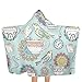 Produktbild Afternoon Tea - Bird Watercolor Large Scale Beach Towel with Hood Swim Pool Multi-use for Bath/Shower/Pool/Swim 31.8"x51.2"