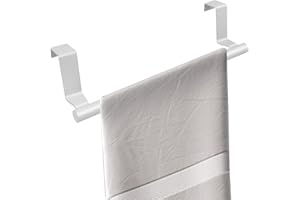 TOLENRE Barras para Colgar Paños de Cocina, Toallero Cocina Puerta, Toallero para Cocina Colgante, Toallero Puerta de Acero Inoxidable, Toalleros de Baño sin Taladro, Colgador Trapos para Baño y Dormitorio