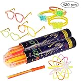 Alta calidad - Esta Glow Sticks están hechos de plástico de alta calidad, no tóxico y seguro para los niños.