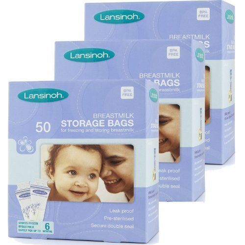 Lansinoh Breastmilk Storage Bags (50 Pieces) (Pack of 3) [Personal Care]