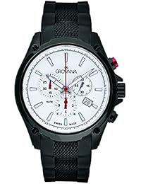 Grovana reloj infantil de cuarzo para hombre con cronógrafo y negro correa de goma 1635,9872