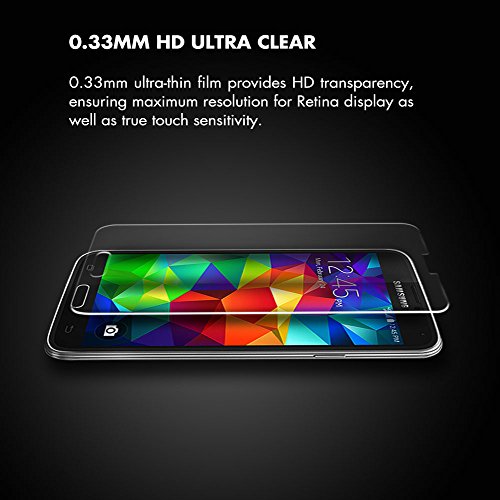 Samsung galaxy s5 folie aiMaKE samsung s5 panzerglas samsung galaxy s5 panzerglas folie samsung s5 folie samsung galaxy s5 schutzfolie samsung galaxy s5 displayschutzfolie samsung galaxy s5 folie panzerglas samsung s5 – Scharfer Touchscreen – Dünne Schutzfolie – Hardness aus gehärtetem Glas Panzerglas (0,33mm) – Lebenslange Garantie [2 Stück] - 2