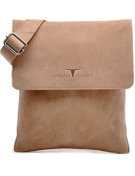 URBAN FOREST, Unisex - Erwachsene Messengerbags, Business-Bags, Handtaschen, Umhängetaschen, Naturleder, Leder...