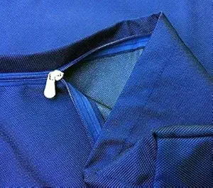 Dogbed4less Jumbo 1680 Nylon Heavy Duty Dog Pet Bed External Zipper Duvet Cover and Waterproof Internal Cover 55X37X8 Inches, Navy Blue - Replacement Cover Only