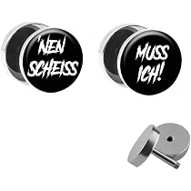 Treuheld Fake Plug Ohrstecker – Sternzeichen Stier, 10 Mm Durchmesser, Aus Chirurgenstahl 316L, Silber