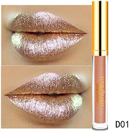 Women Lipstick wyxhkj 10 Color Womens Magic Glitter Flip Lipstick Flip Pull Matte Pearl Lip Gloss Clu (A)