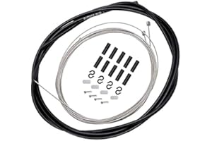 Bestgle Universel Kit de Fil de Câble de Changement de Vitesse 1.5m Câble de Shifter Avant et 2.1m Câble de Shifter Arrière + Kits de Logement Pour Route VTT Vélo