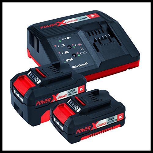Einhell Maschinen/Werkzeug-Set TE-TK 18 Li Power X-Change (Lithium Ionen, 18 V, Akku-Bohrschrauber, Akku-Winkelschleifer, inkl. 1,5 Ah, 3,0 Ah Akku und Ladegerät) - 2