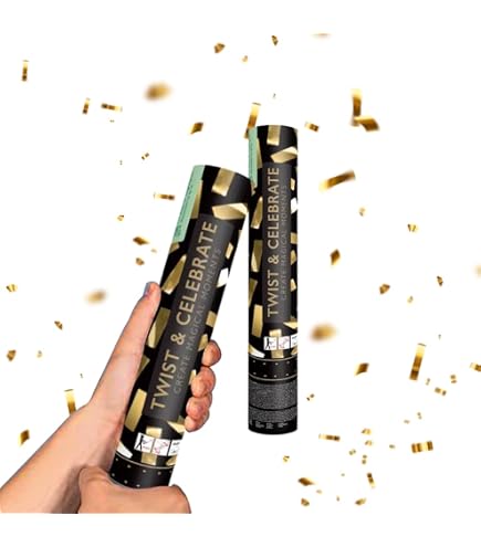 Santex Konfetti-Beutel – 6 Goldene Glitzer-Konfetti Für 40. Geburtstag | 6 X 5 Cm, Ideal Für Partydeko & Tischschmuck